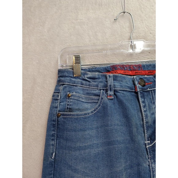 Ferrani Jeans Boys 12‎ Blue Denim Cotton Stretch Light Wash Pockets Straight Leg - Picture 11 of 16